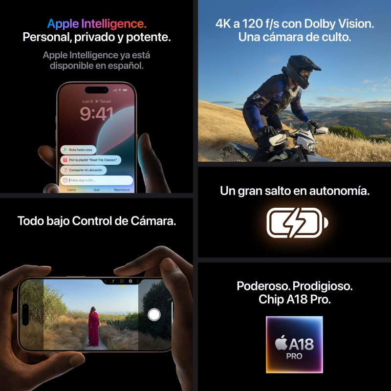 Apple iPhone 16 Pro 256GB Titanio Desierto Libre Reacondicionado