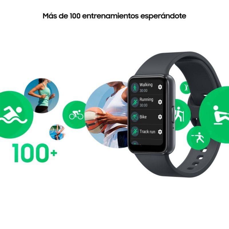 Samsung Galaxy Fit3 Gris Smart Band Batería 13 Días Offre du