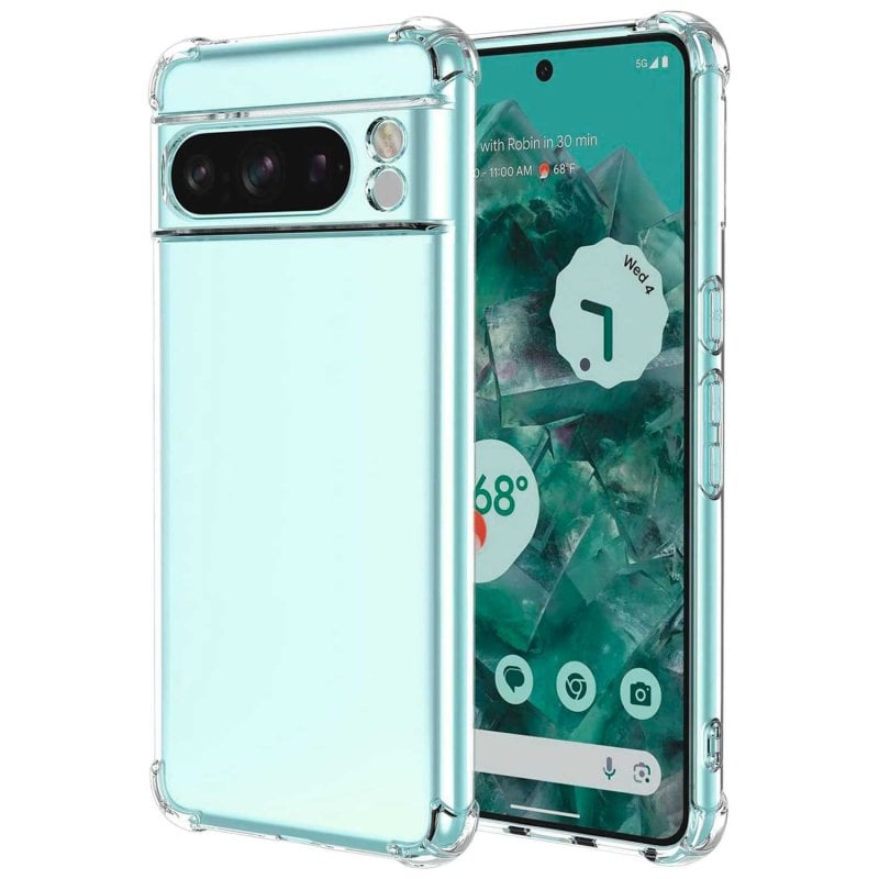 Image of Custodia protettiva Ociodual con angoli rinforzati in TPU per Google Pixel 7a Trasparente