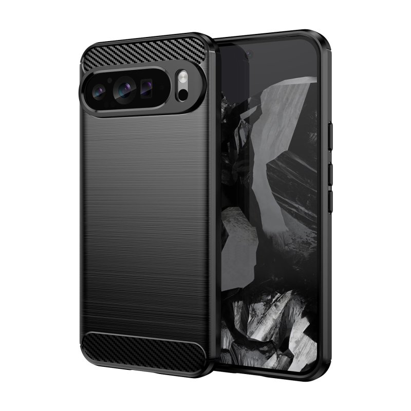 Image of Custodia Max Power Digital Carbon Fiber per Google Pixel 9 Pro XL Cover in silicone nero antiurto