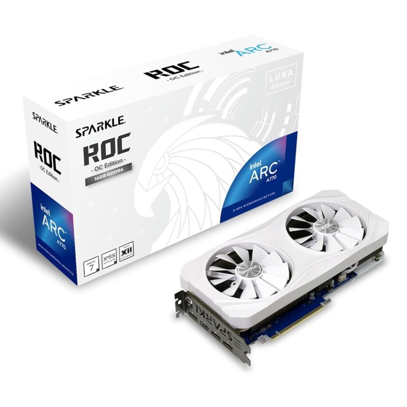 Image of Sparkle ROC OC Edizione Intel Arc A770 16 GB GDDR6 Bianco