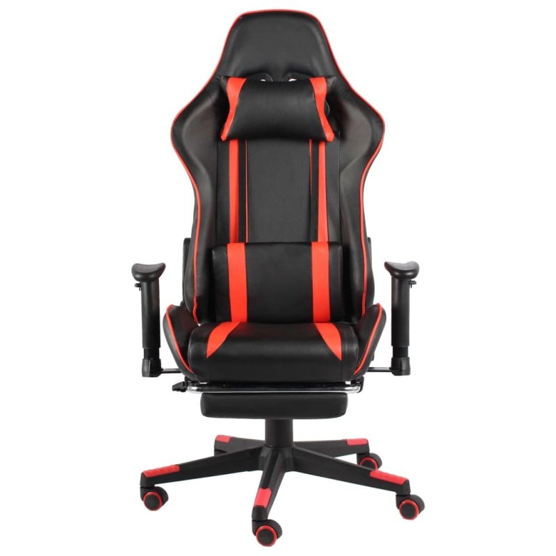 Image of Sedia da gaming VidaXL Power con poggiapiedi inclinabile Rosso