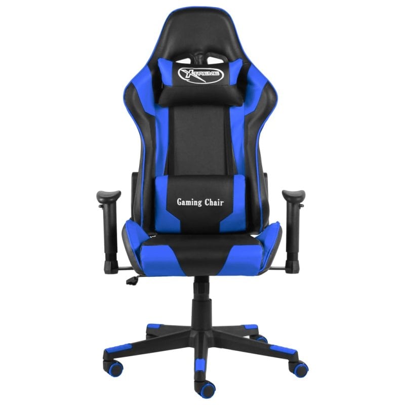 VidaXL Kenssi Cadeira Gaming com Altura Ajustável e Reclinável Azul
