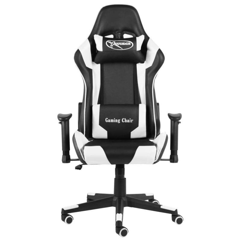 Image of Sedia da gaming VidaXL Kenssi con altezza regolabile e reclinabile bianca