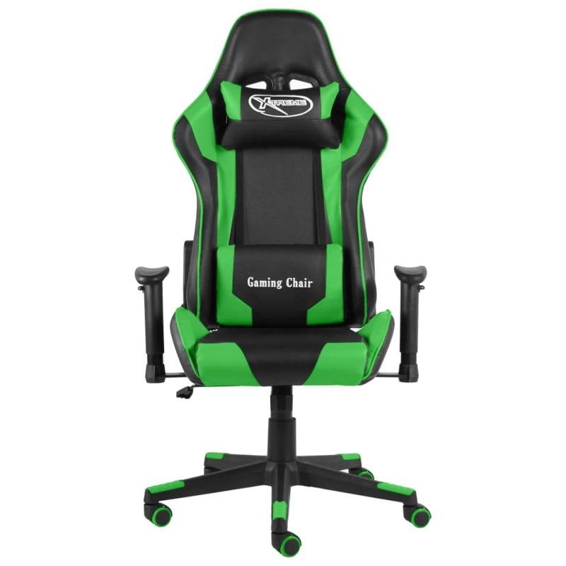 Image of Sedia da gaming VidaXL Kenssi con altezza regolabile e reclinabile Verde