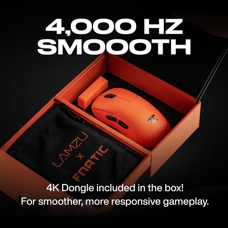 Fnatic x Lamzu THORN 4K Special Edition Ratón Gaming Inalámbrico