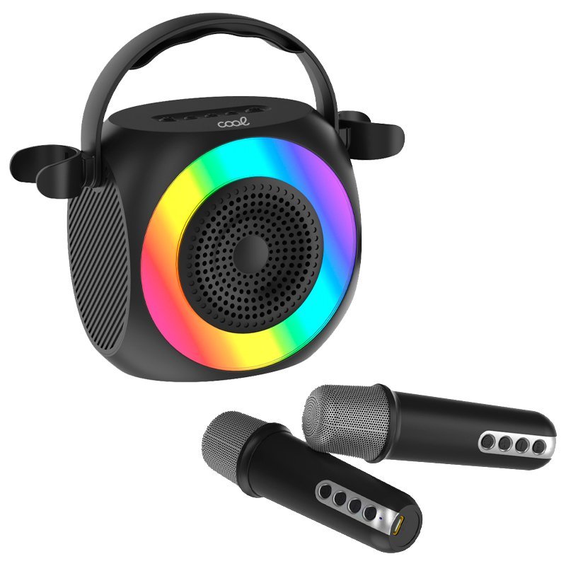 Chennyfun Karaoké Enfant – Mini Enceinte Bluetooth Avec 2 Micros Sans Fil, Effets Magiques Et Lumières LED – Dès 3 Ans