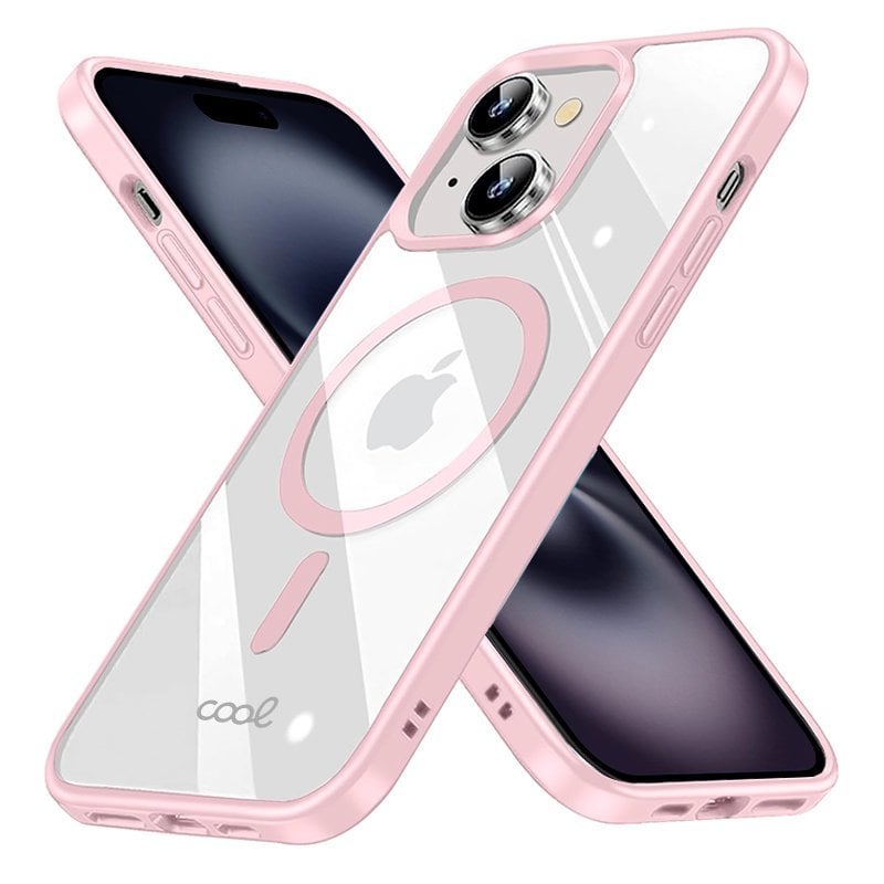 Cover Protettiva IPhone 13 Pro Max Custodia Per IPhone 13 Pro Max Trasparente Con Cornice Rosa Magnetica, Compatibile MagSafe – Anti-impronte E Protezione Rialzata. Custodia IPhone 13 Pro Max