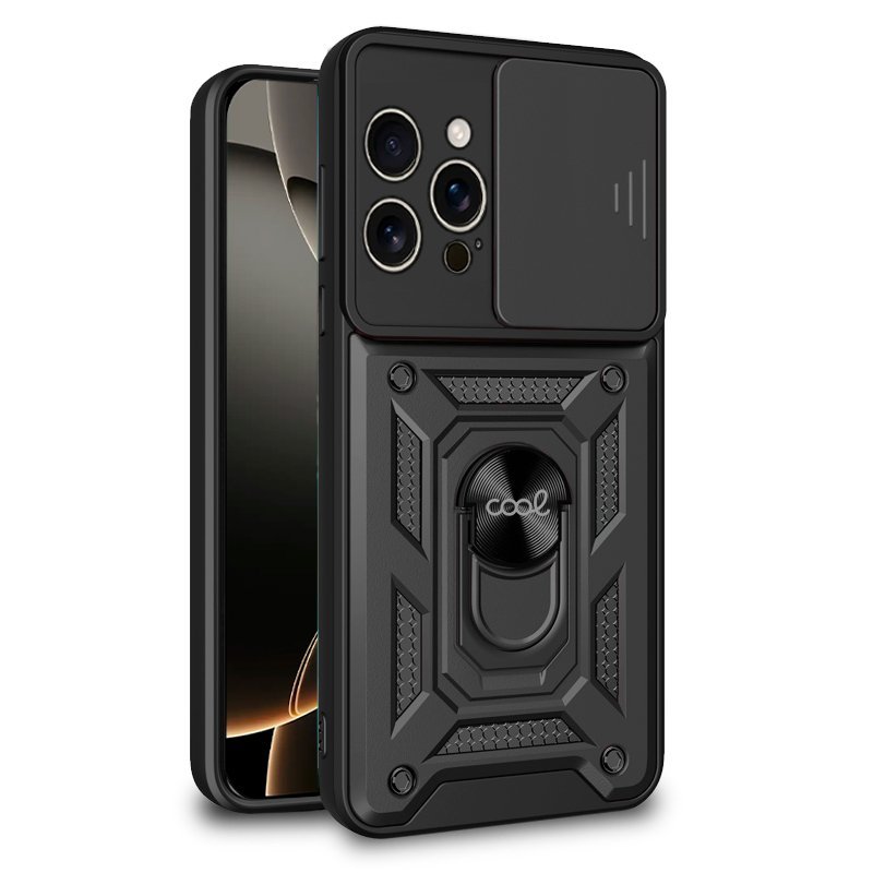 Image of Custodia rigida nera per iPhone 16 Pro