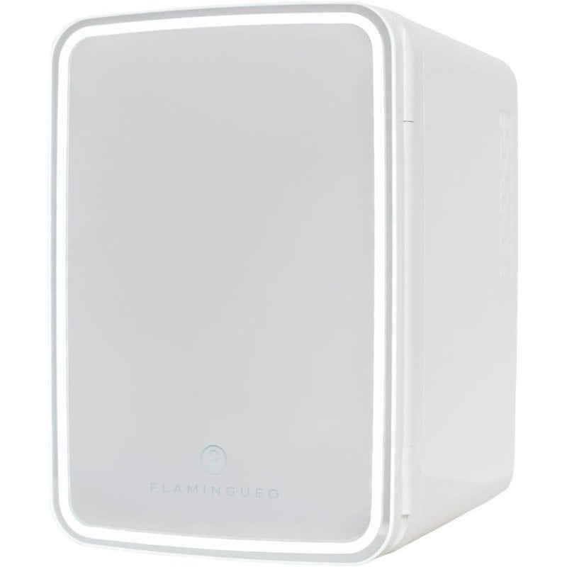 Image of Flamingueo Mini Frigo Frigo da Camera con Specchio e Funzione Caldo e Frossodo 10L 12V