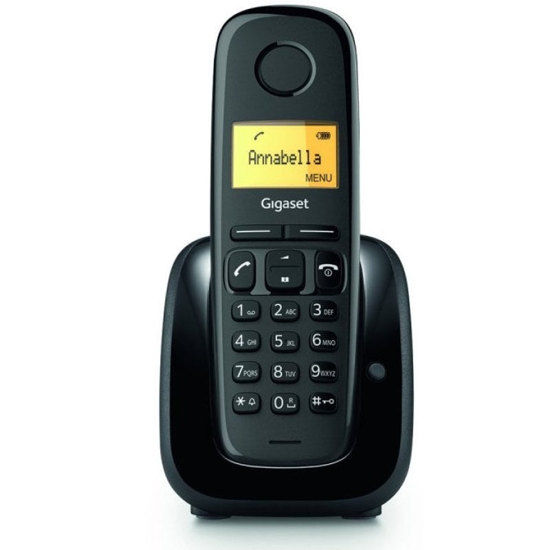 Image of Gigaset A180 Telefono Wireless con Ampio Schermo Illuminato con Agenda 50m Nero