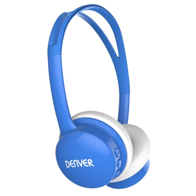 Image of Cuffie e casco Denver BTH-150blu Cuffie Wireless e cablate Archetto Musica Micro USB Bluetooth Blu