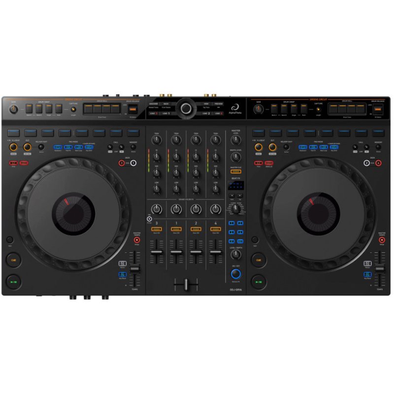 AlphaTheta DDJ-GRV6 Controlador DJ de 4 Canais Compatível com Rekordbox e Serato DJ Pro