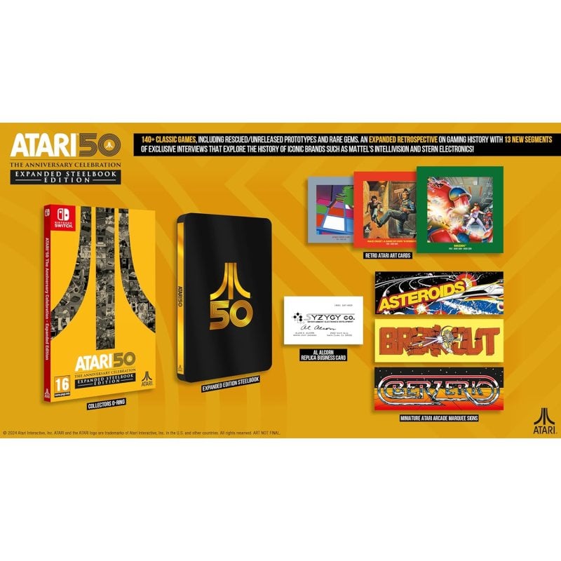 Atari 50 The Anniversary Celebration Édition SteelBook étendue Nintendo Switch