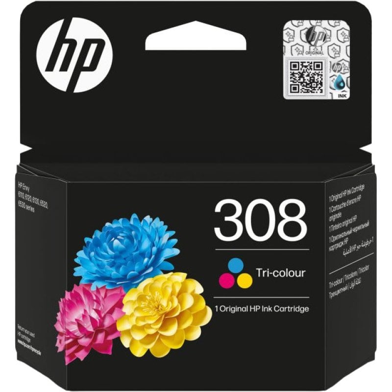 HP 308 Cartucho de Tinta Original Tricolor