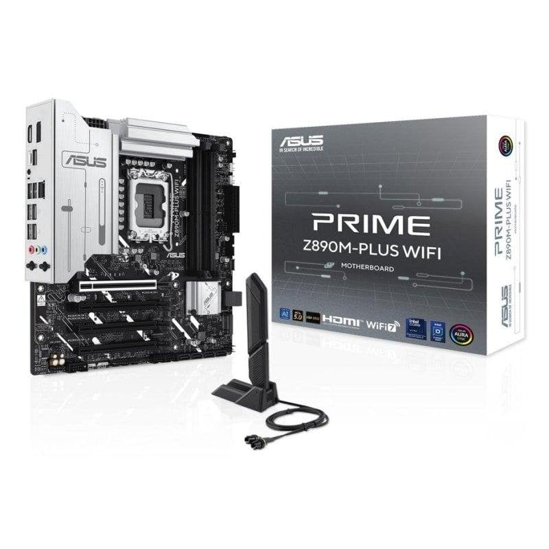 Schede Madri ASUS PRIME Z890M-PLUS WIFI Intel Z890 LGA 1851 DDR5 Micro ATX WiFi 7