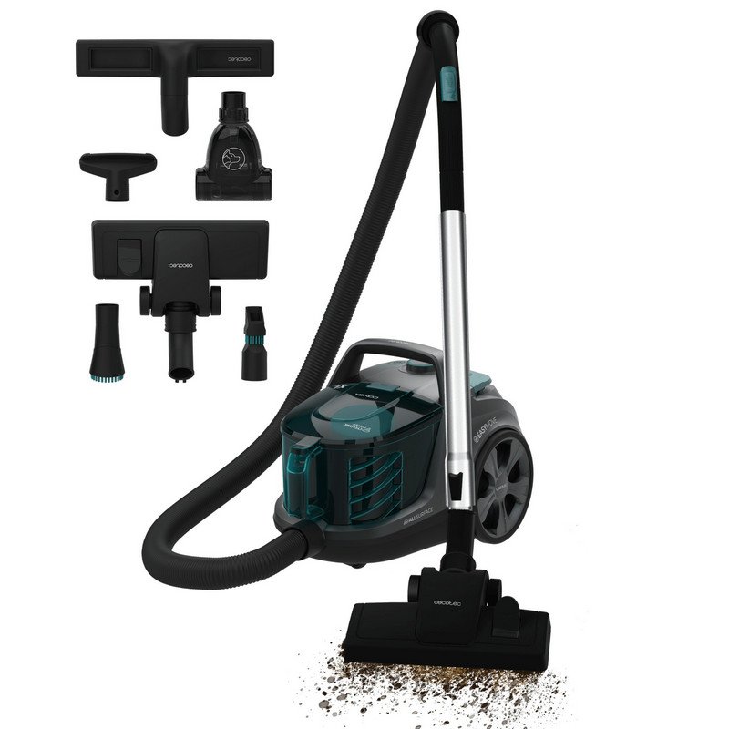 Image of Cecotec Conga Rockstar Cyclonic XL ProAnimal Aspirapolvere ciclonico senza sacco 800W Nero cod079