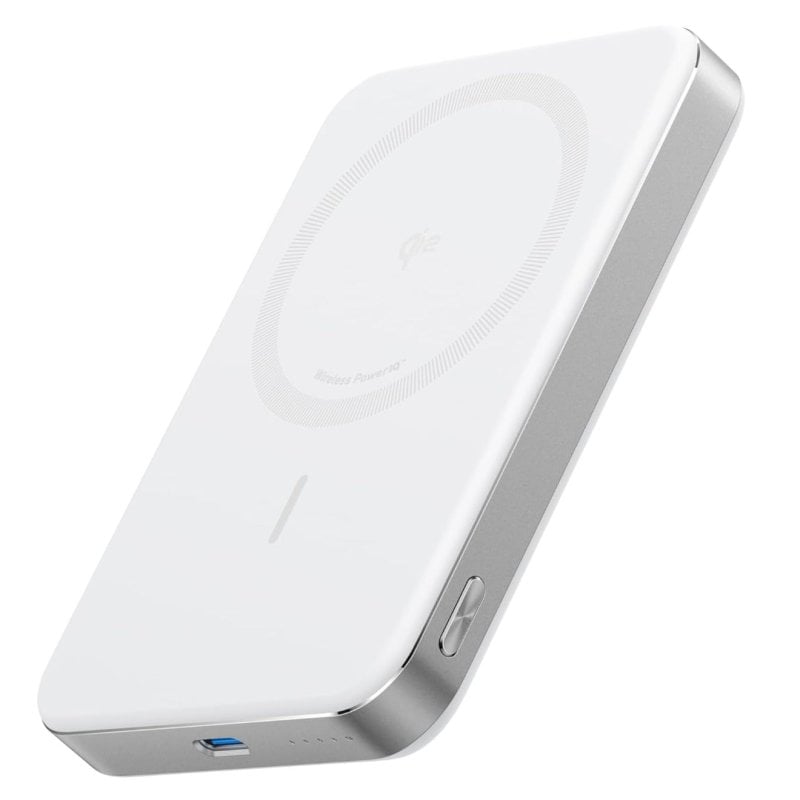 Image of Anker MagGo Powerbank 10000mAh Magnetica Qi2 Ultra Sottile Bianca