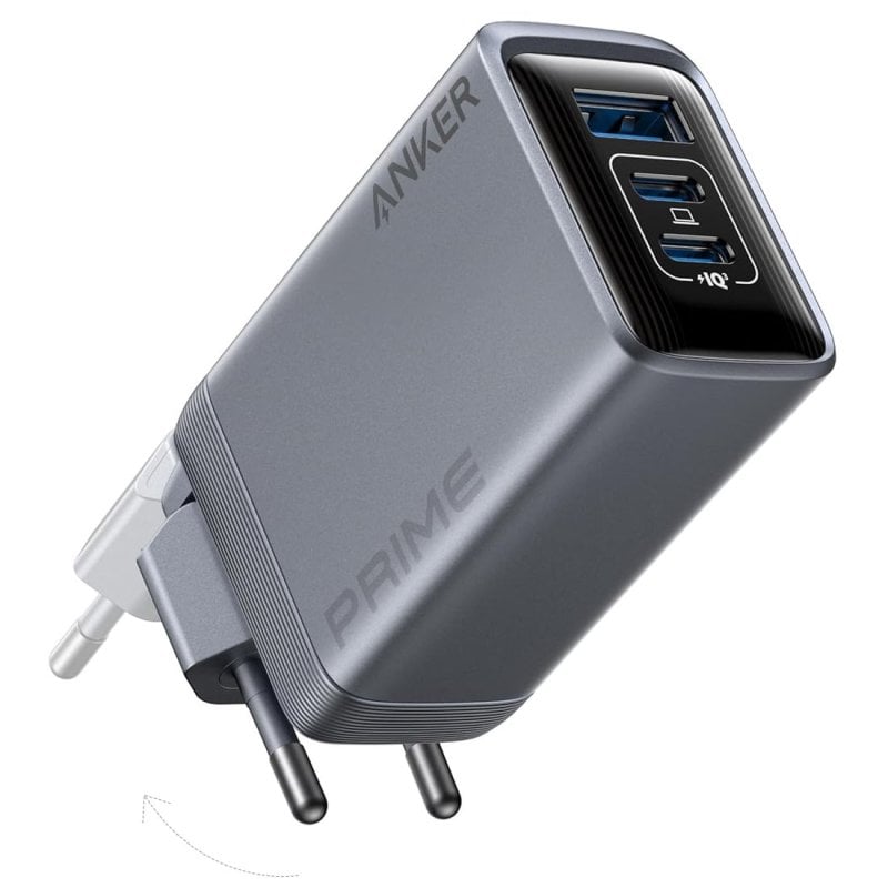 Image of Caricabatterie Anker Prime Caricatore 3 porte USB/USB-C GaN 100 W Grigio