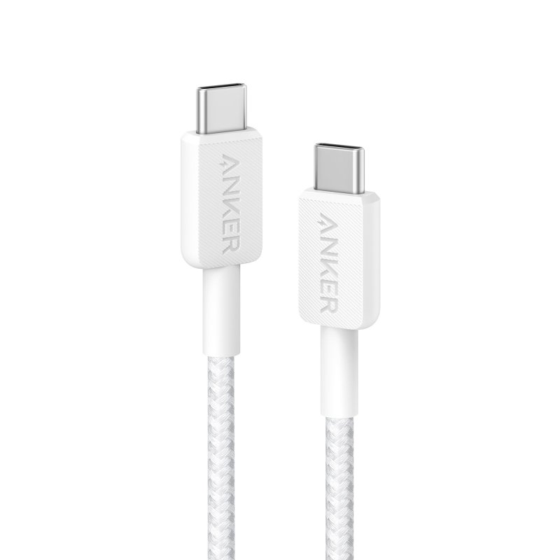 Image of Cavo Anker USB-C a USB-C in nylon da 60 W, 0,9 m, bianco