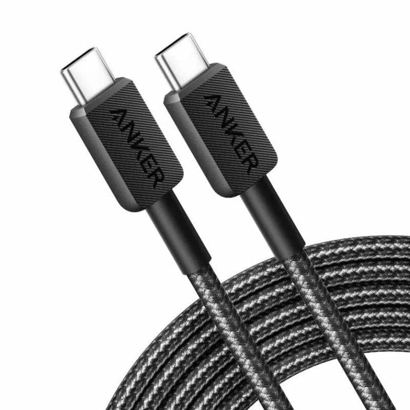 Cabo Anker USB-C para USB-C 1,8 m 60W Trançado Noir