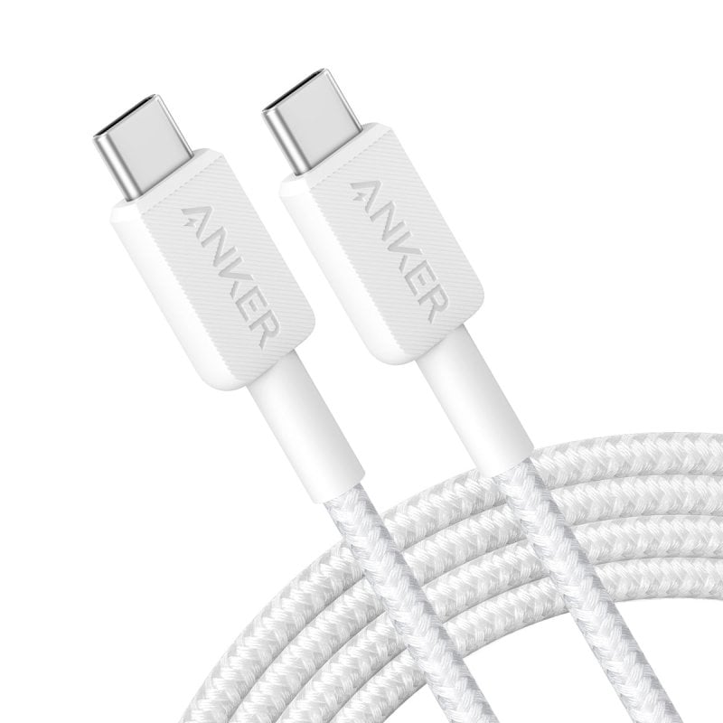 Image of Cavo Anker 60W USB-C a USB-C in nylon 1,8 m bianco