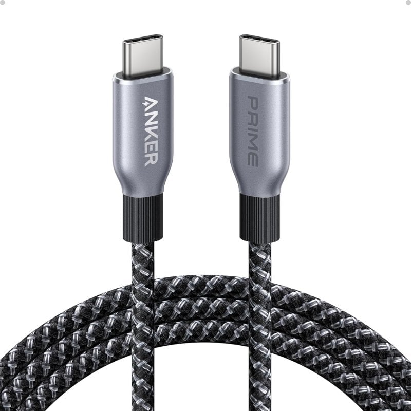 Image of Cavo Anker Prime da USB-C a USB-C Cavo in nylon intrecciato 240 W 90 cm Grigio