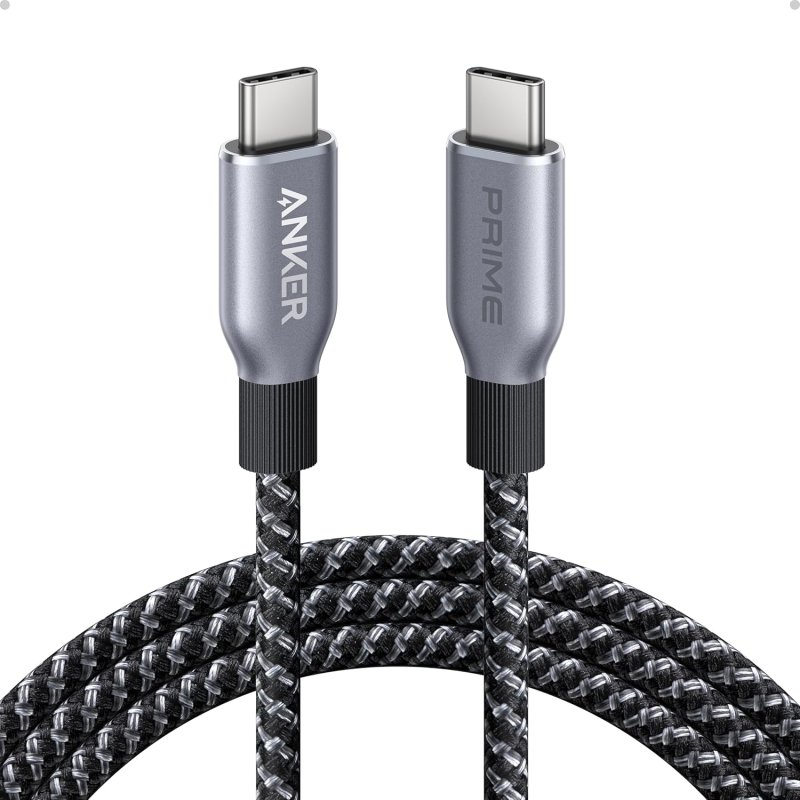 Image of Cavo Anker Prime Cavo da USB-C a USB-C in nylon intrecciato 240 W 1,8 m Grigio