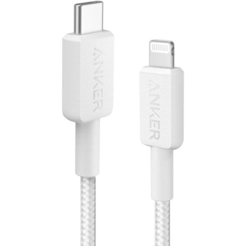 Image of Cavo USB-C a Lightning intrecciato Anker 0,9 m bianco