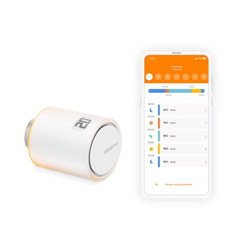 Netatmo Válvula Inteligente Adicional para Radiador para Calefacción Colectiva