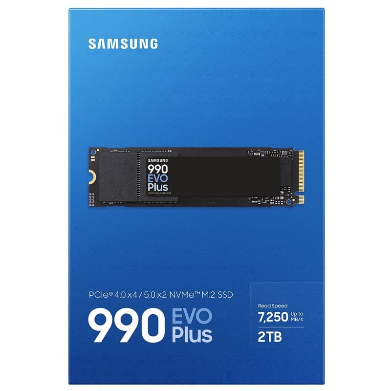Disco Duro Samsung 990 EVO Plus 2TB Disco SSD 7250MB/S NVME PCIe
