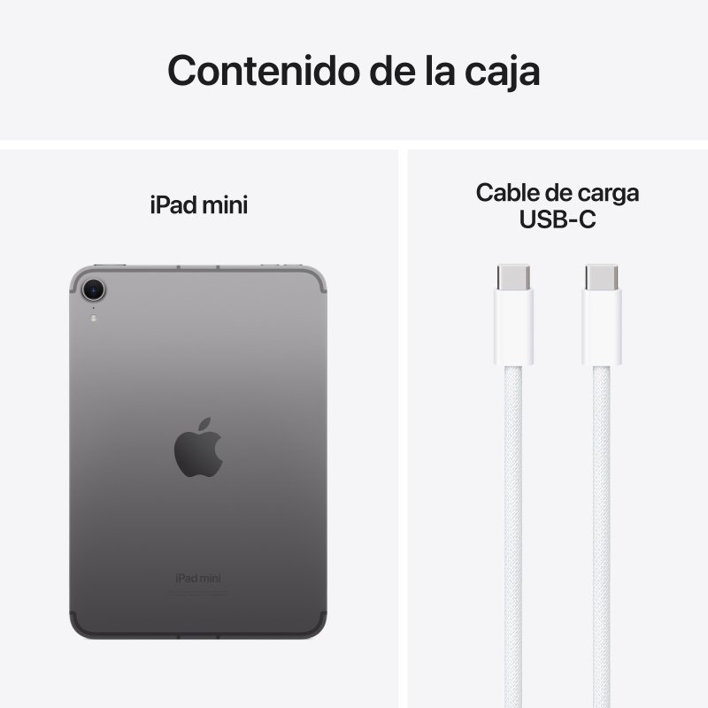 Apple iPad mini 2024 512GB WiFi Gris Espacial | PcComponentes.com