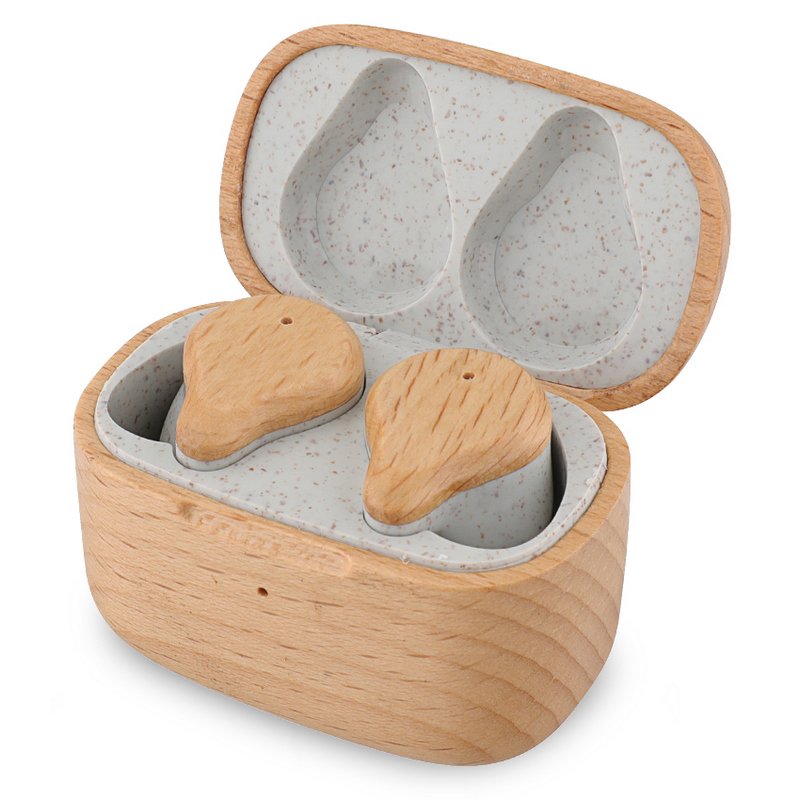 Image of Prixton Earbuds Eco TWS163 Cuffie Bluetooth in legno Legno di faggio