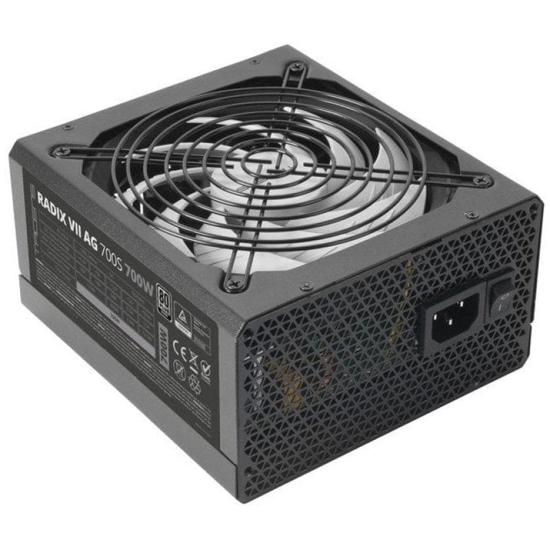 Tacens RADIX VII AG 700S Alimentation ATX 700W 10 ans de garantie 80plus Argent 87% Noir