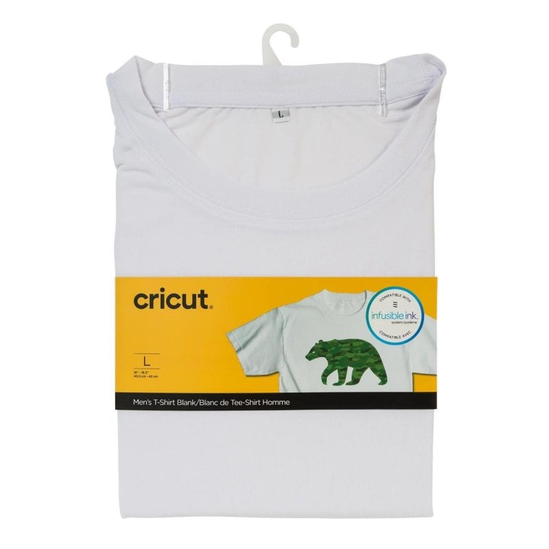 Cricut Camiseta para Hombre Talla L Blanca