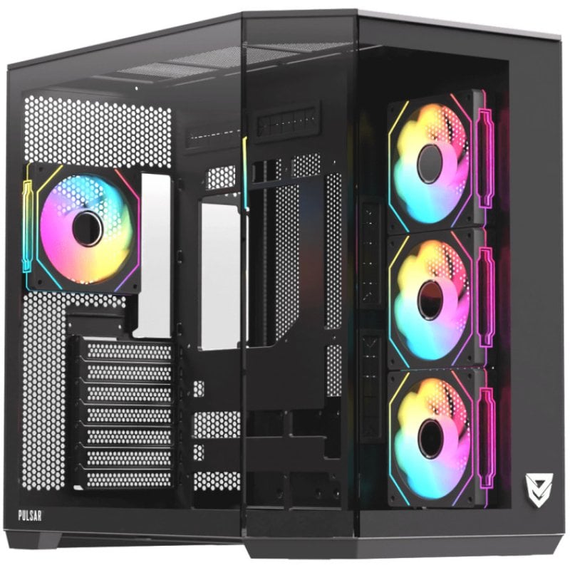 Image of Nfortec Pulsar ARGB Mid Tower ATX vetro temperato USB-C nero