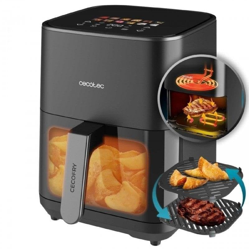 Friteuse sans Huile Cecotec Cecofry&Grill Duoheat 4000 4L 1900W Double Résistance Écran Tactile