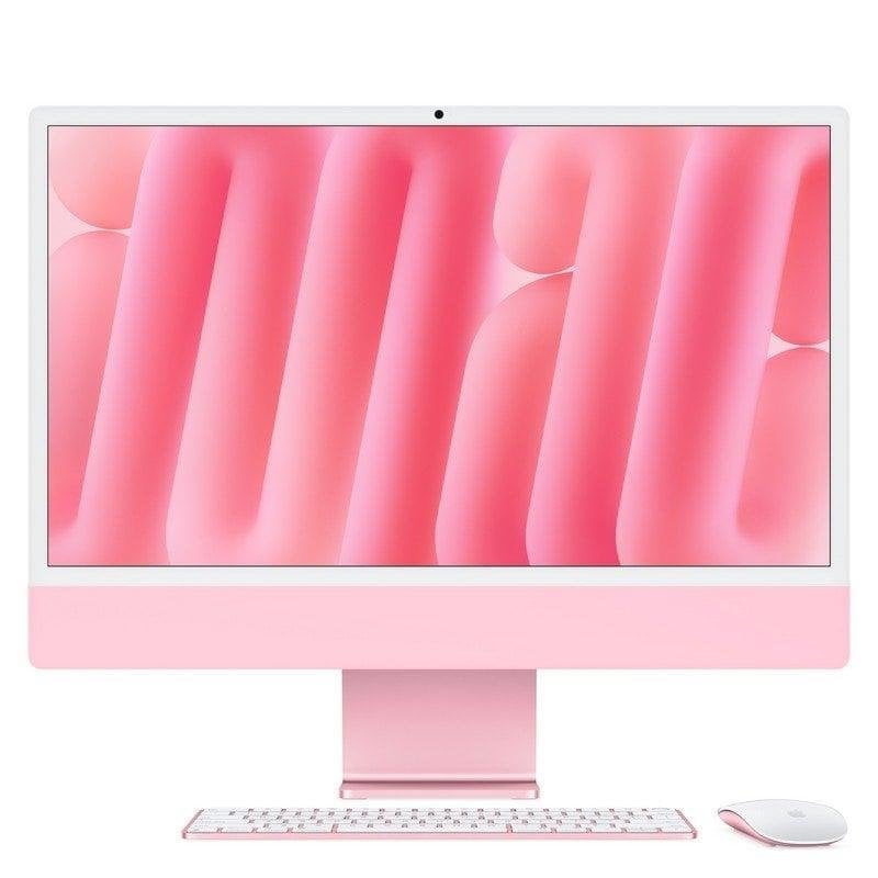 iMac da 24 pollici con display Retina 4,5K: chip Apple M4 con CPU a 10 core e GPU a 10 core, SSD da 16 GB, 512 GB - Rosa