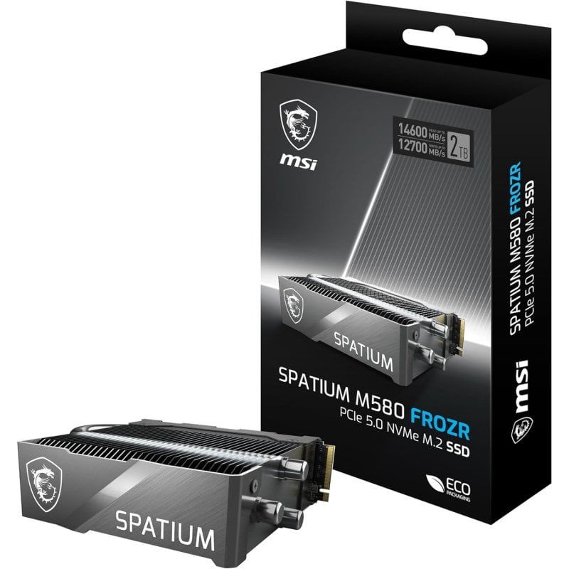 Image of Disco SSD MSI SPATIUM M580 FROZR da 2 TB 14.600 MB/s NVMe PCIe 5.0 M.2 Gen5 NAND 3D