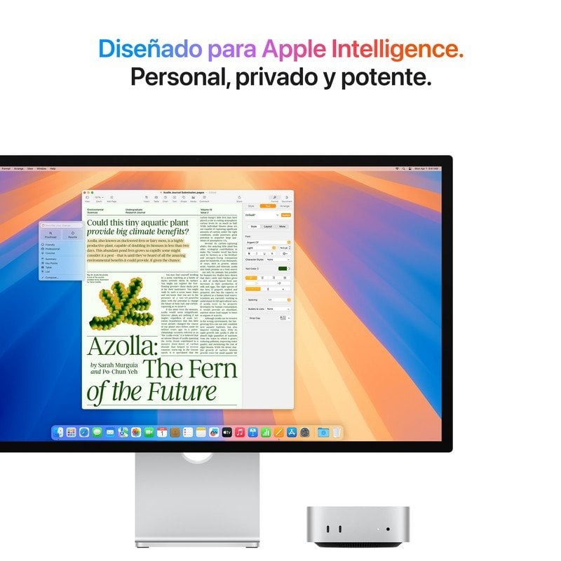 Mini PC Apple Mac mini Apple M4 Pro 12 Núcleos/24GB/512GB SSD/GPU