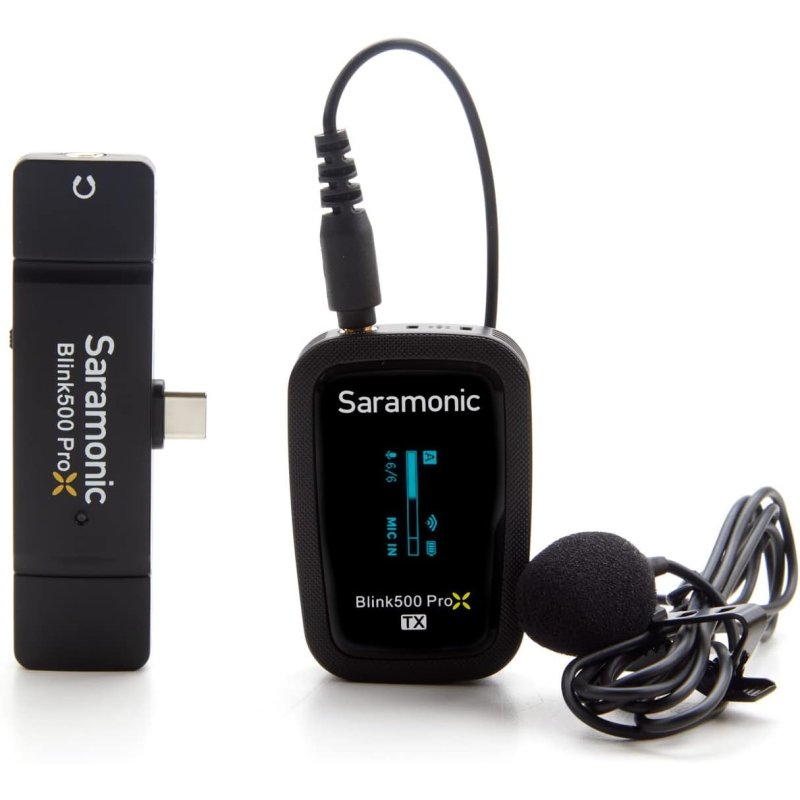 Saramonic Blink 500 B1 Micro Sans Fil - 2 Micros Omnidirectionnels, Portée 50m, Autonomie 6h, Pour GoPro/DSLR/Smartphone