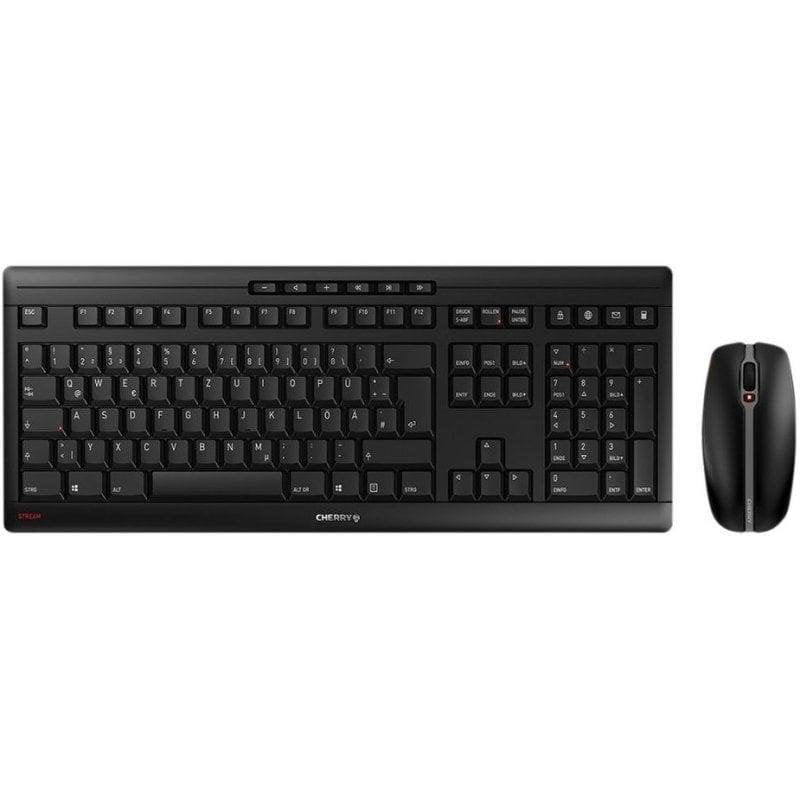 Clavier Cherry SX Combo sans fil 2.4 GHz AZERTY Français Noir