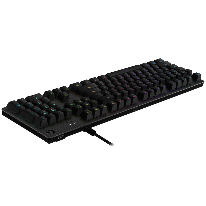 Logitech G G513 CARBON LIGHTSYNC RGB Mechanical Gaming Keyboard, GX Brown clavier Jouer USB AZERTY Français Charbon