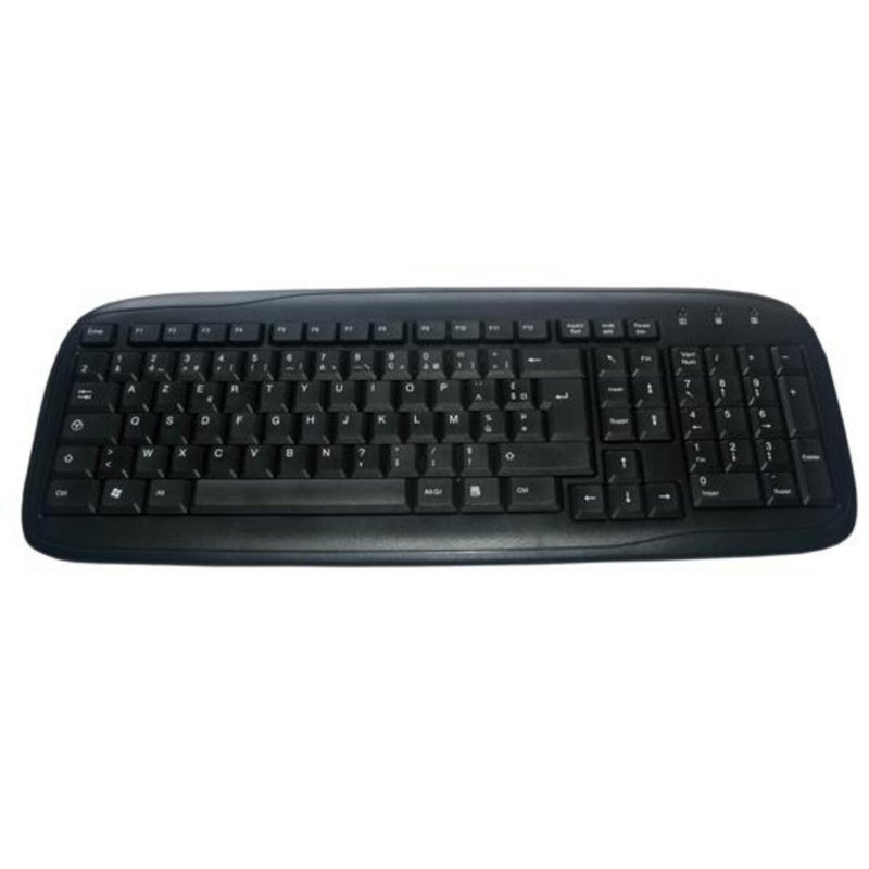 Clavier MCL ACK-298/N USB AZERTY Noir avec pavé numérique complet