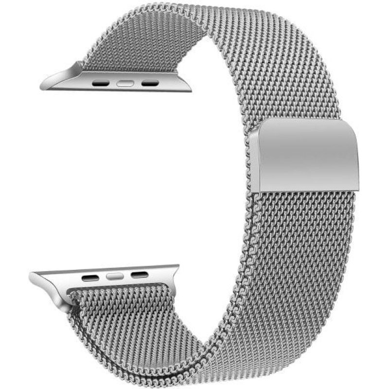 Image of Cinturino intercambiabile in metallo argentato Ksix per serie Urban e Apple Watch 42/44/45/49mm