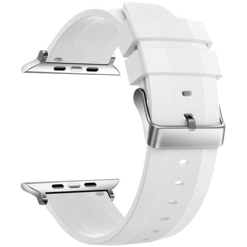 Image of Cinturino intercambiabile con fibbia Ksix bianco per la serie Urban e Apple Watch 42/44/45/49 mm