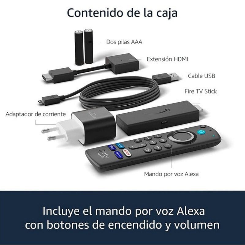 Amazon Fire TV Stick 2021 8GB FullHD con Mando por Voz Alexa