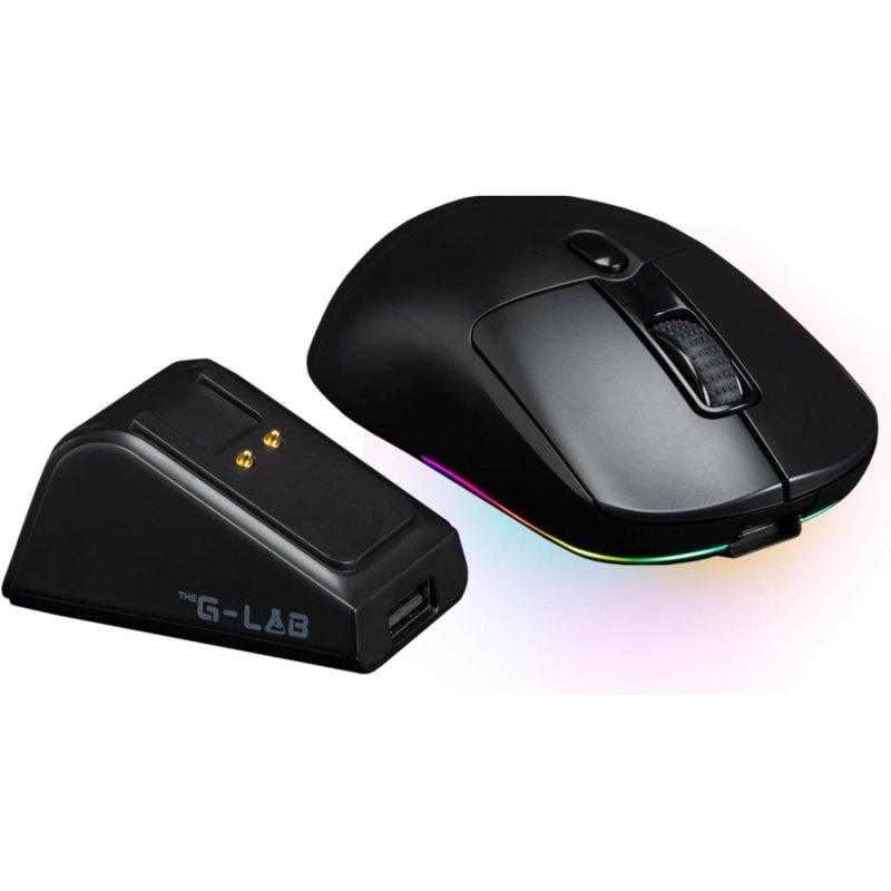 Image of Mouse da gioco wireless G-Lab Kult Titanium Pro 12000 DPI nero