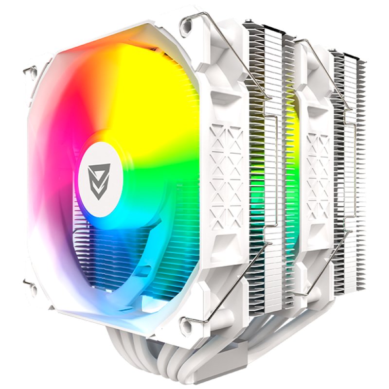 Nfortec Sculptor X2 Cooler de CPU 2x120mm ARGB TDP até 240W Branco