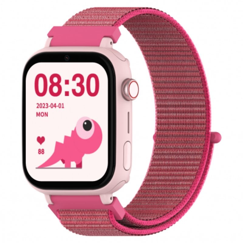 Image of Smartwatch Dcu Tecnologic Kids Pro Android GPS e Videochiamate Rosa/Cinturino in Tessuto Rosa